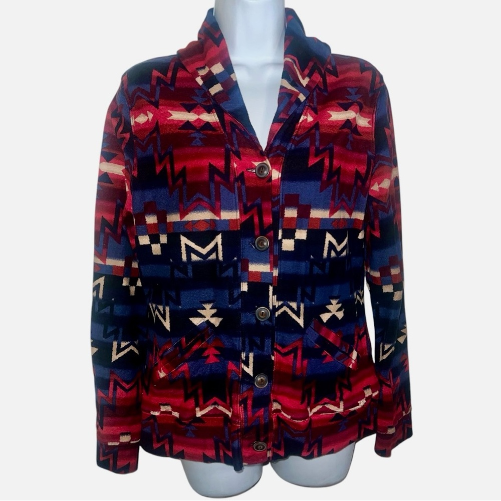 Lauren Ralph Lauren Multicolor Geometric Blazer